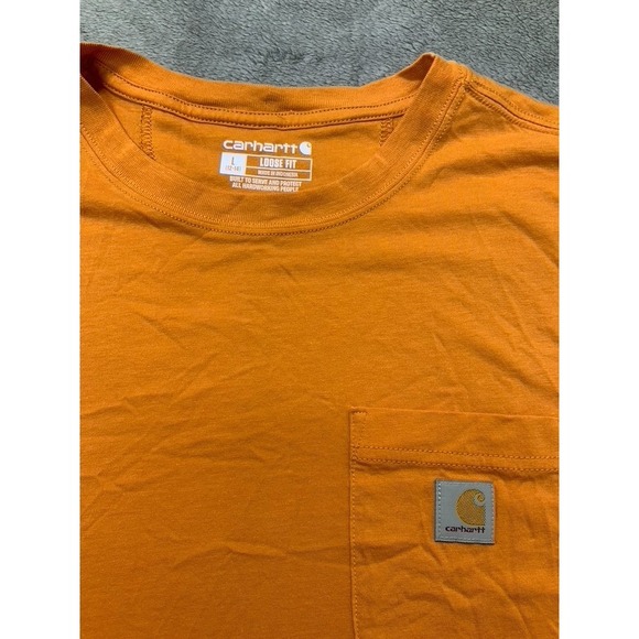 Carhartt TK6122 Women's "L" Tensel Boxy Fit Short Sleeve Tee, Hazy Sunshine - Picture 5 of 8